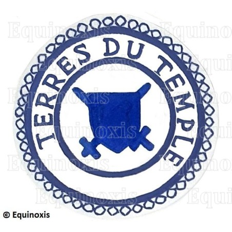 Badge / Macaron GLNF – Petite tenue provinciale – Grand Poursuivant – Terres du Temple – Brodé main